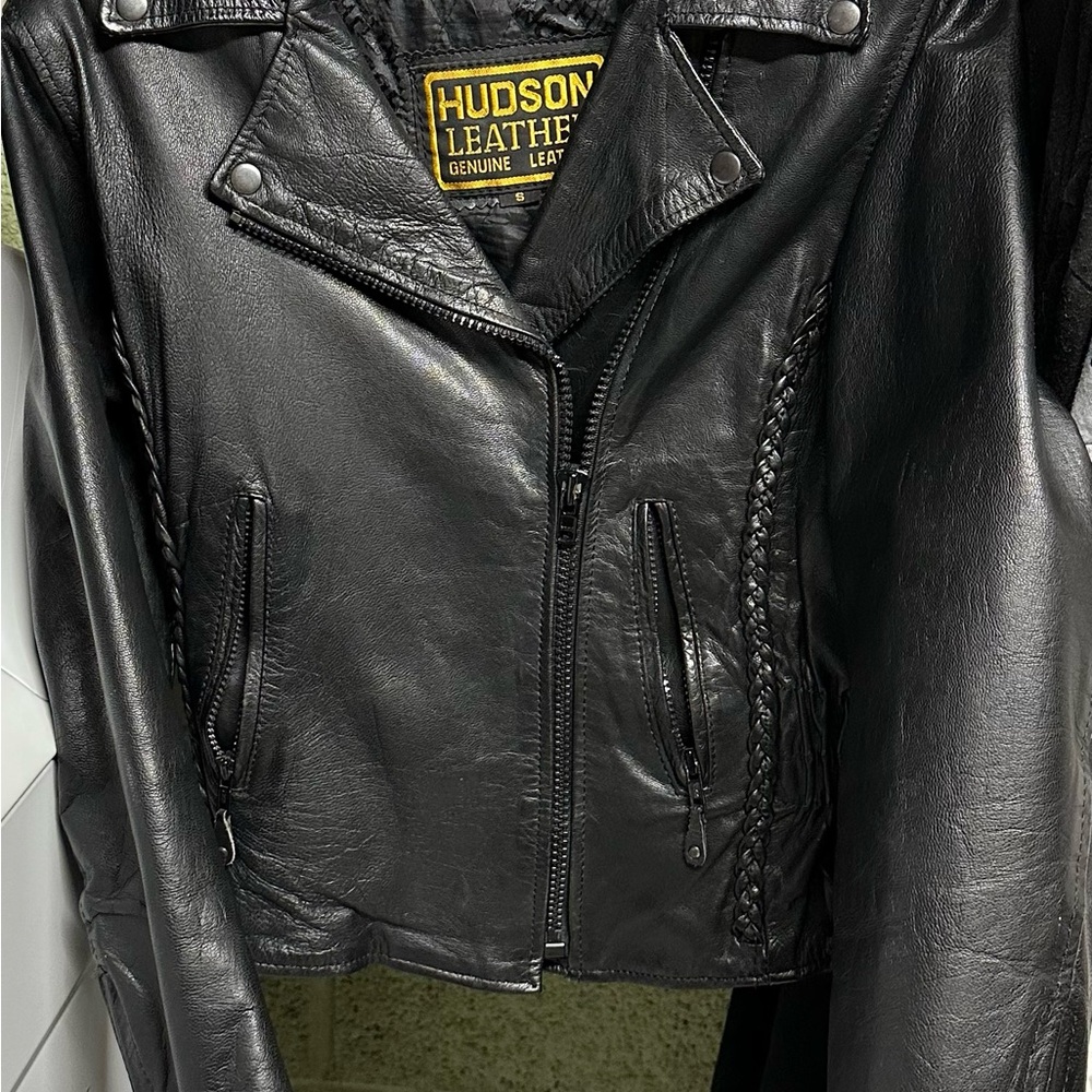Hudson Leather Blk Jacket